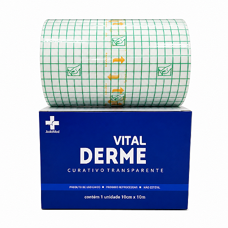 Curativo Filme Transparente Rolo 10cm x 10 metros - Vital Derme