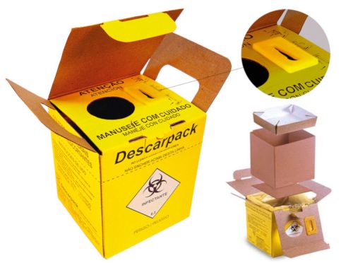 Caixa Coletora de Material Perfuro Cortante 1,5L - Descarpack