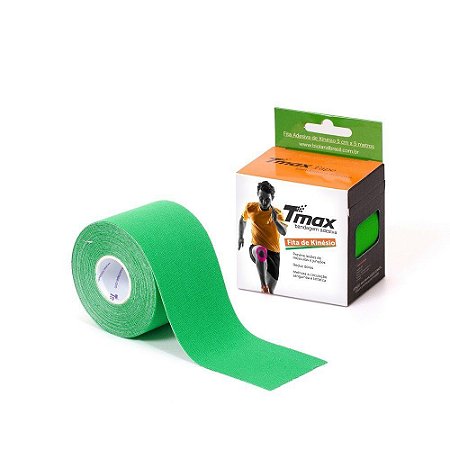 Fita de Kinésio/Bandagem Adesiva Verde Tmax 05cm x 5mt
