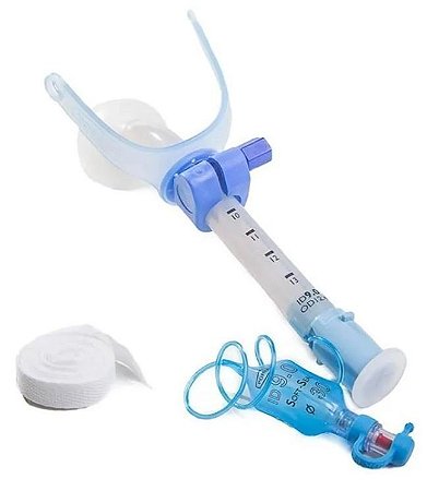 Cânula Traqueostomia Ajustável (Longa) Blue Line C/Balão 8,0mm Ref.100/523/080 - Portex