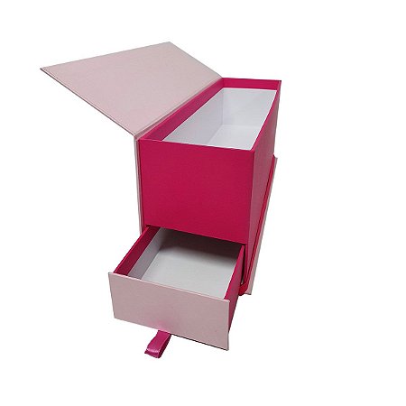 Caixa Cartonada  Presente  10x35x15 modelo Livro com Gaveta Vertical