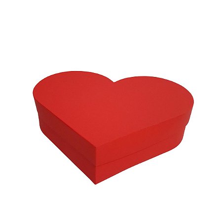 Caixa de Presente Cartonada Formato de Coração  Tamanho  20x16x4