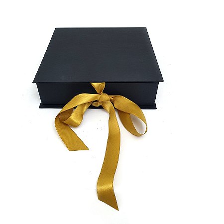 Caixa Cartonada Modelo Livro 40x40x15 Fechamento Fita Cetim