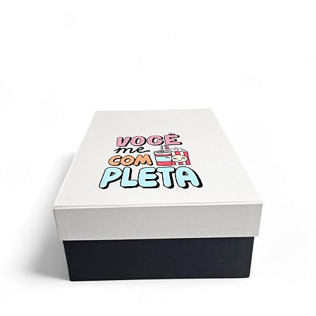 Caixa de Presente 15x20x8 Cartonada  Mensagem 15 Voce Me Completa
