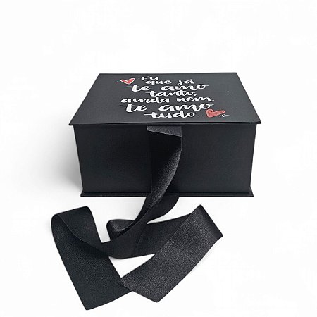 Caixa De Presente 21x15x10 Mensagem Eu que Ja  Te Amo Tanto