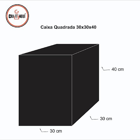 Caixa de Presente 30x30x40 LosAngeles Cartonada DOBRAVEL