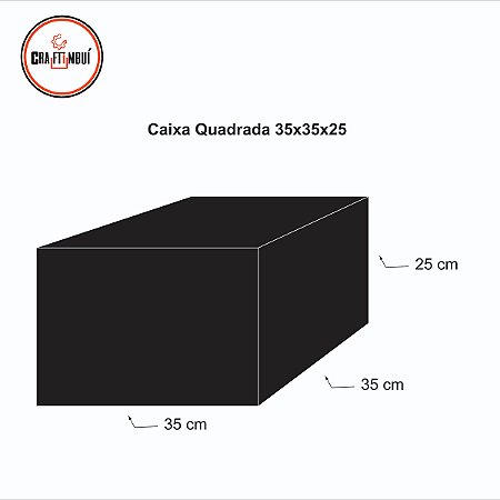 Caixa de Presente 35x35x25 LosAngeles Cartonada DOBRAVEL
