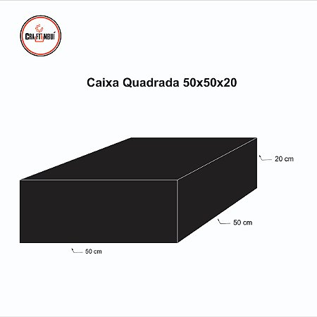 Caixa de Presente 50x50x20 LosAngeles Cartonada DOBRAVEL