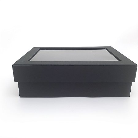 Caixa de Presente Quadrada 20x20x8 com Visor