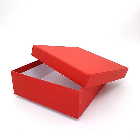 Caixa de presente cartonada em papelão rígido 20x20x6