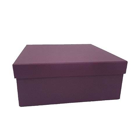 Caixa de presente cartonada  em papelão rígido 35x35x12