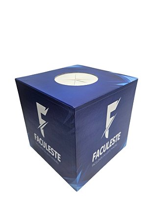 Urna para sorteios, pesquisas, tamanho 24x24x24