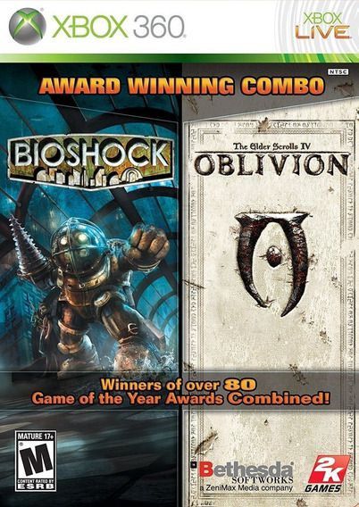 Jogo Xbox 360 Combo 2 Jogos Bioshock e The Elder Scrolls IV: Oblivion - Microsoft