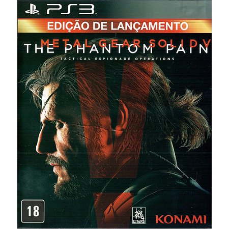 Jogo PS3 Metal Gear Solid V The Phantom Pain - Edição Lançamento - Konami