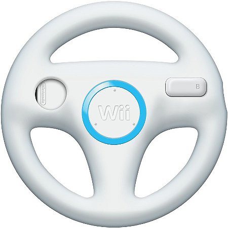 Volante Nintendo Wii Wheel Branco - Nintendo
