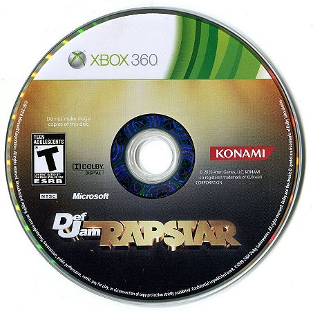 Jogo Xbox 360 Def Jam Rapstar (Loose) - Konami
