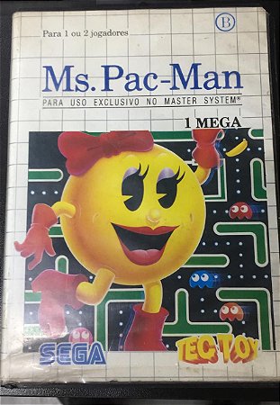 Jogo Master System Ms Pac-Man - Tec Toy