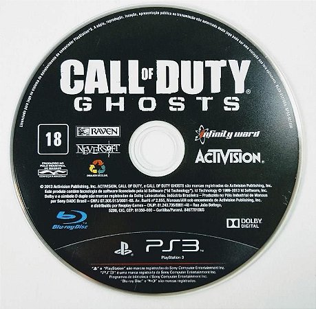 Jogo PS3 Call of Duty Ghosts (loose) - Activision