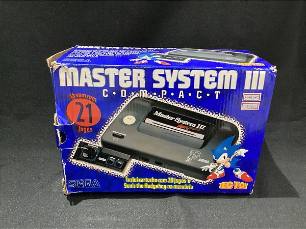Console Master System 3  já com saída AV Na Caixa - TecToy