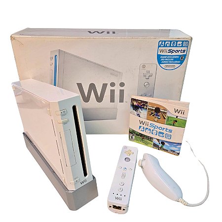 Console Nintendo Wii Branco + Jogo Wii Sports | Na Caixa - Nintendo