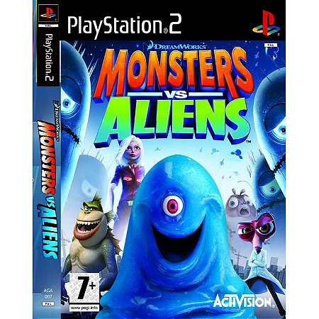 Jogo Monsters vs Aliens PS2 ( Aventura ) Play 2