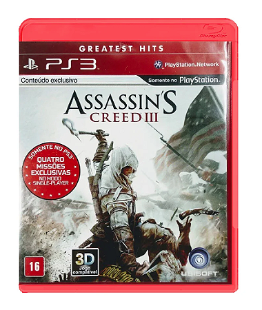 Jogo PS3 Assassins Creed III - Greatest Hits - Ubisoft