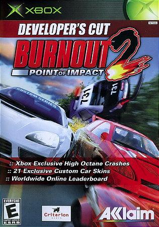 Jogo Xbox Classico Develeper's Cut Burnout 2 Point of Impact - Acclaim