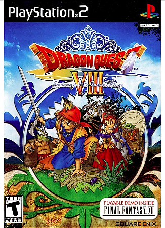 Jogo PS2 Dragon Quest VIII + Demo Final Fantasy XII - Square Enix