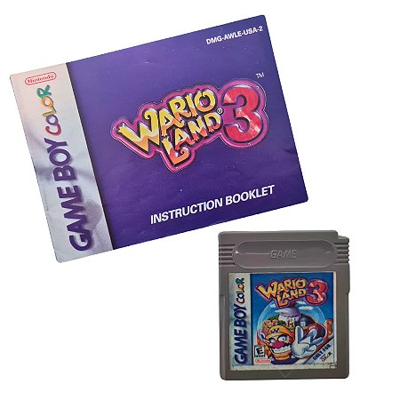 Jogo Nintendo Game Boy Color Wario Land 3 + Manual - Nintendo