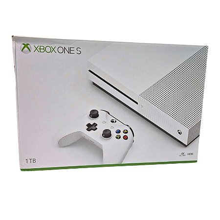 Console Xbox One S - Branco - 1TB + Controle | Na Caixa - Microsoft