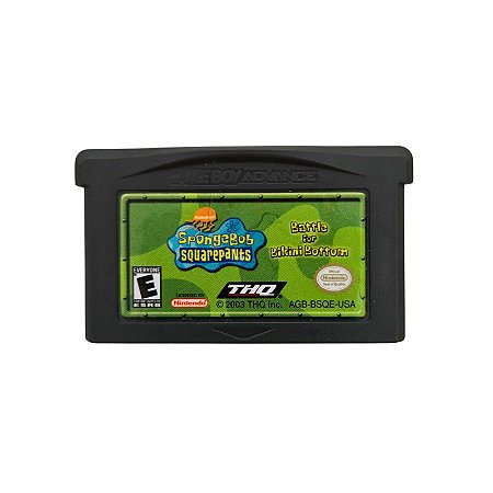 Jogo Nintendo Game Boy Advanve Sponge Bob Squarepants (LOOSE) - THQ