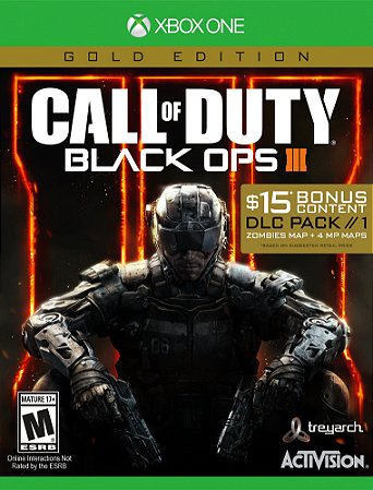 Jogo Xbox One Call of Duty Black Ops III 3 Gold Edition - Activision