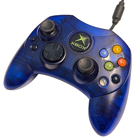 Controle Xbox Classic - Azul Translúcido - Microsift