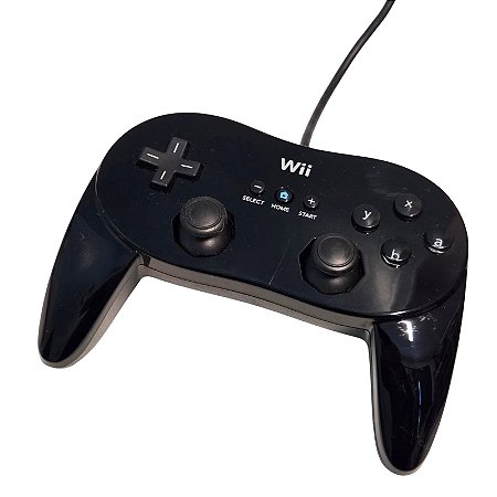 Controle Nintendo Wii Classic Pro - Preto - Nintendo