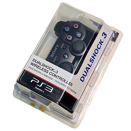 Controle PS3 Dualshock 3 - Preto - LACRADO - Sony