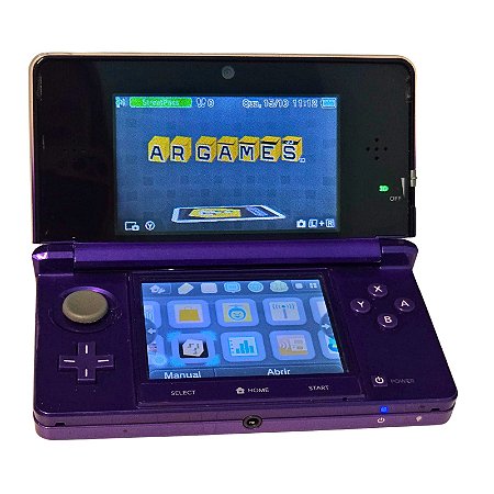 Console Nintendo 3DS Midnight Purple + SD Card 4GB - Nintendo