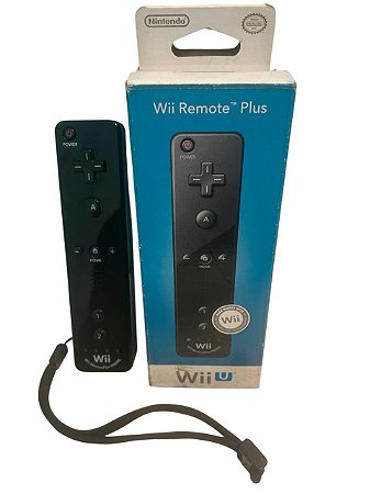 Controle Com Caixa Wii Remote com Motion Plus - Preto - Nintendo