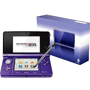 Console Nintendo 3DS Midnight Purple - 32GB - DESTRAVADO / DESBLOQUEADO Na Caixa- Nintendo