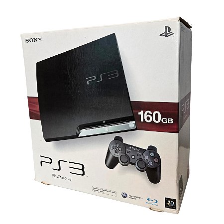 Console PS3 Playstation 3 Slim - 160GB | Na Caixa - Sony