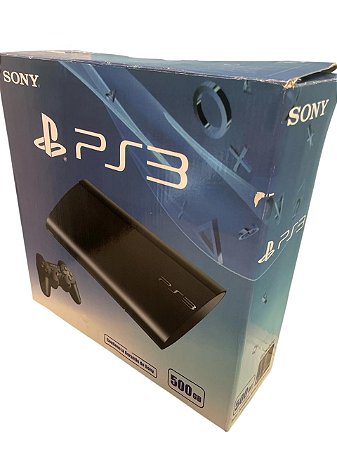 Console Playstation 3 Super Slim 500 Gb Na Caixa - Sony