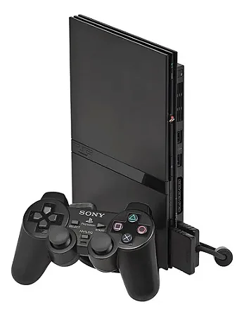 Console Playstation 2 Slim - Preto - Destravado / Desbloqueado - Sony