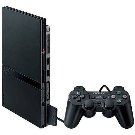 Console Playstation 2 Slim - Preto - Destravado / Desbloqueado - Sony