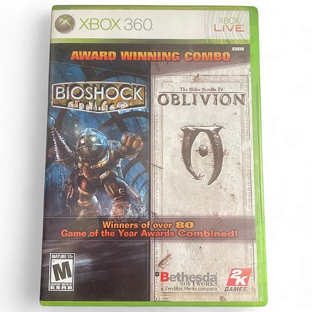 Jogo Xbox 360 Bioshock & Oblivion - Bethesda/2K Games