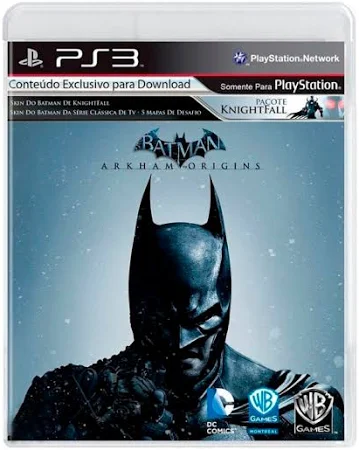 Jogo PS3 Batman Arkham Origins (Pacote Knightfall) - Lacrado - Warner Bros Games