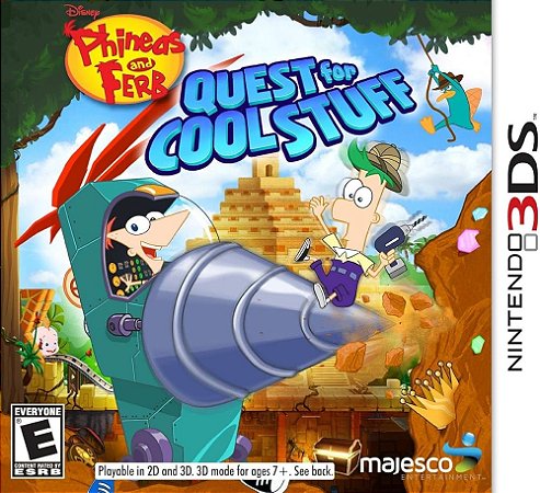 Jogo Nintendo 3DS Phineas and Ferb Quest For Cool Stuff - Majesco