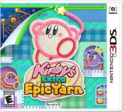 Jogo Nintendo 3DS Kirby's Extra Epic Yarn - Amiibo