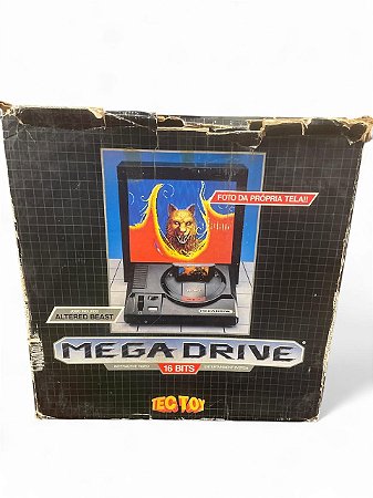 Console Mega Drive 16 Bits na Caixa com Altered Beast – SEGA