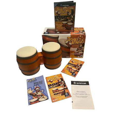 Jogo Game Cube Donkey Konga Completo na caixa - Nintendo