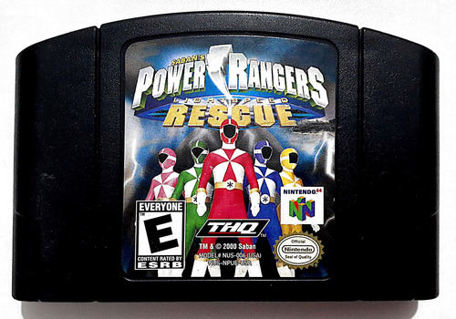 Jogo Nintendo 64 Power Rangers Light Speed Rescue - Thq