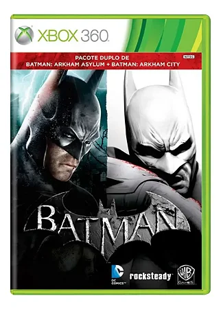Jogo Xbox 360 Batman Arkham Asylum + Arkham City - Worner Bros Games